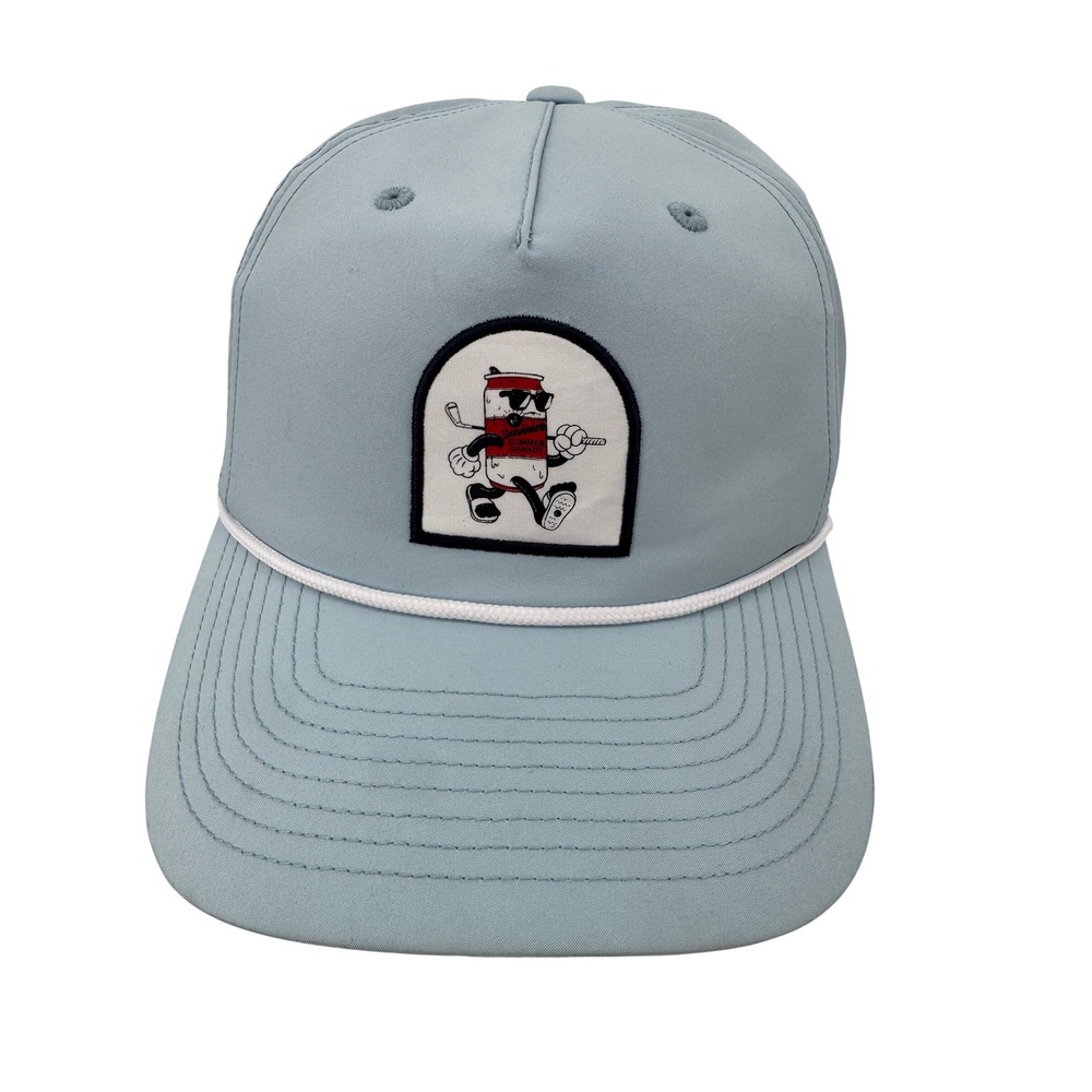 Swannies Golf Hat Mens OS Light Blue Summer Shandy Rope Snapback Performance Cap